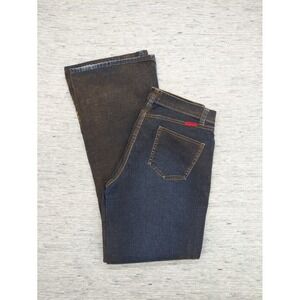 Vtg Y2K Tilt Bootcut Jeans Stretch Button Fly Dark‎ Wash Denim Pants Size 7